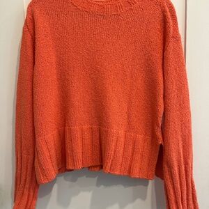 I.Crew spring 2025 melon beach sweater with wide sleeves and